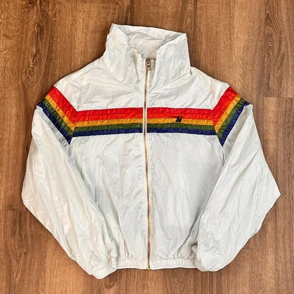 NWOT Aviator Nation 5 Stripe Dresden White Tracksuit Set Sz M